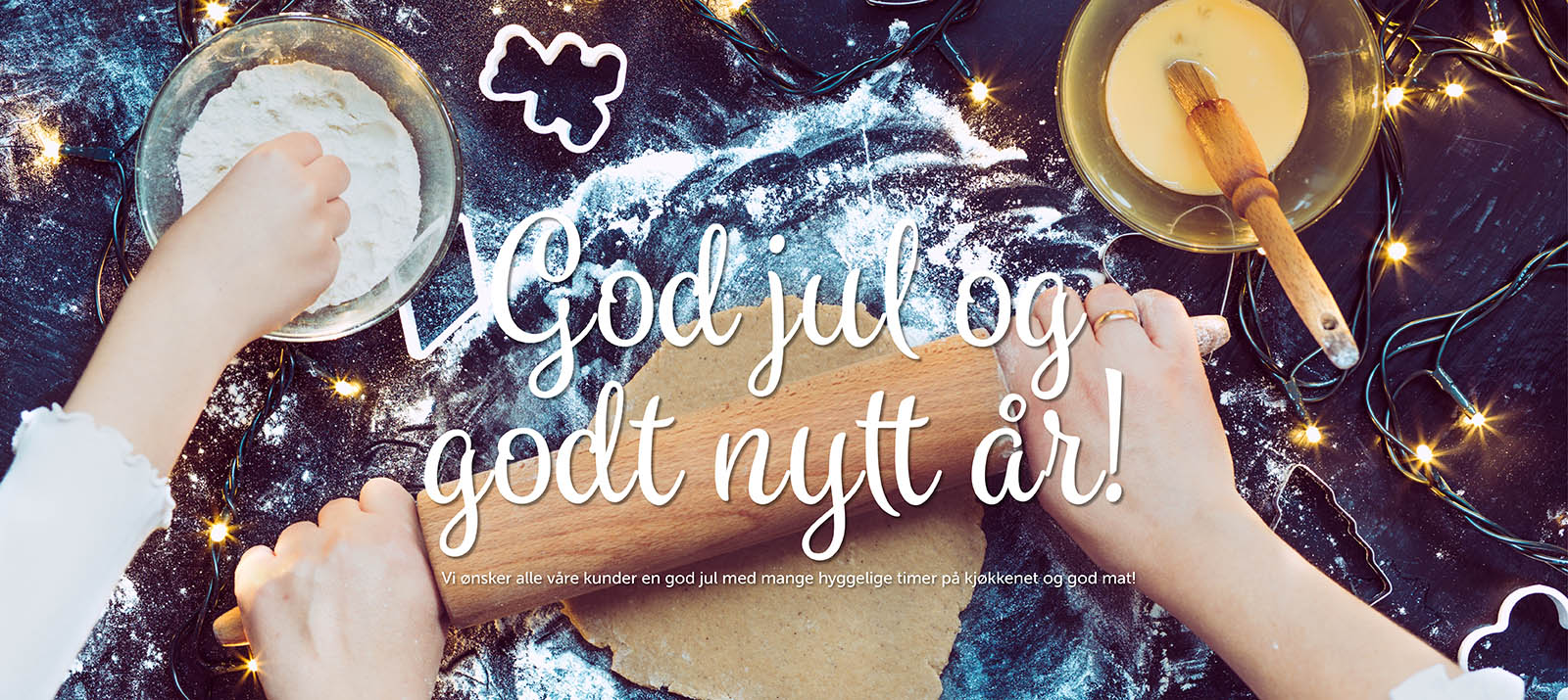 God jul og godt nyttår kjøkken