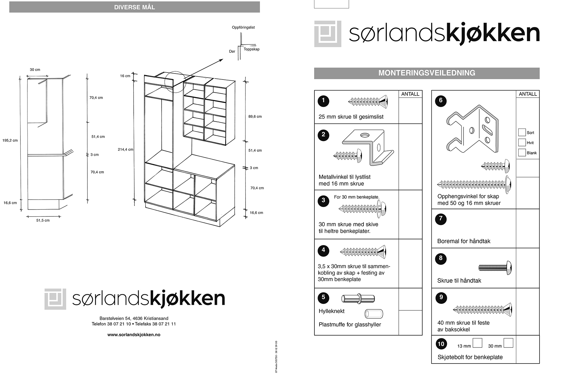 Montering av et Sørlandskjøkken 2